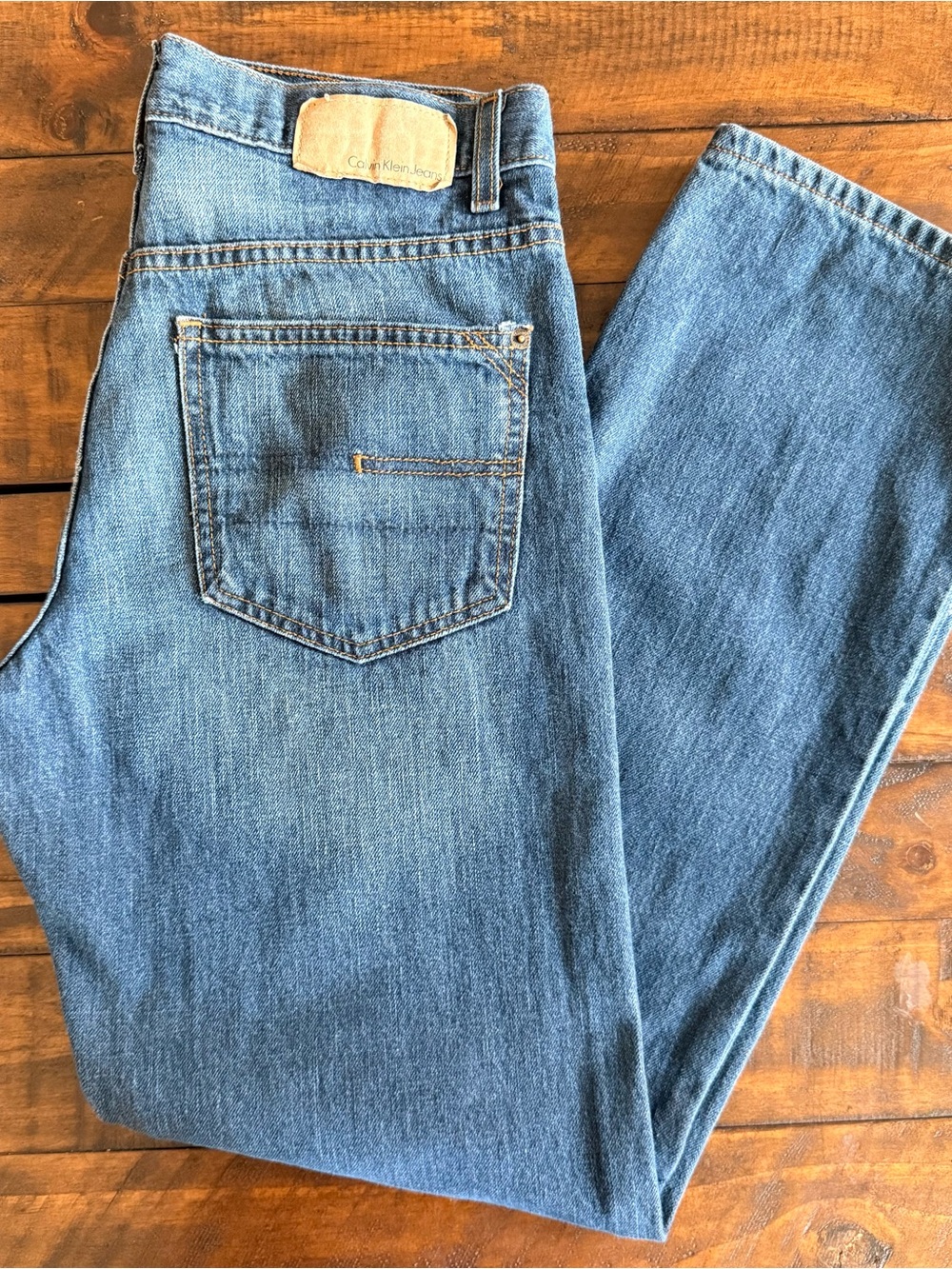 Calvin Klein Relaxed Straight Jeans, Men’s Size 30x30